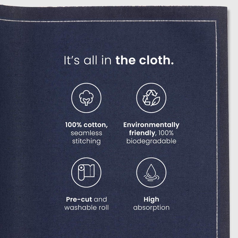 MY DRAP Cotton Luncheon Napkin - 25 Napkins per roll - Anthracite - Image 4